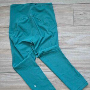 Lululemon Wunder Train High-Rise Crop 23” Leggings Size 4 Purple Gym Yoga